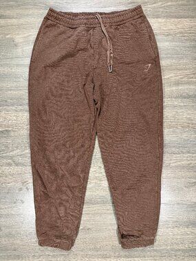 Gymshark Men's Crest Joggers - Brown